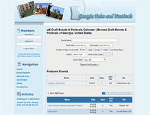 Tablet Screenshot of georgiafairsandfestivals.com